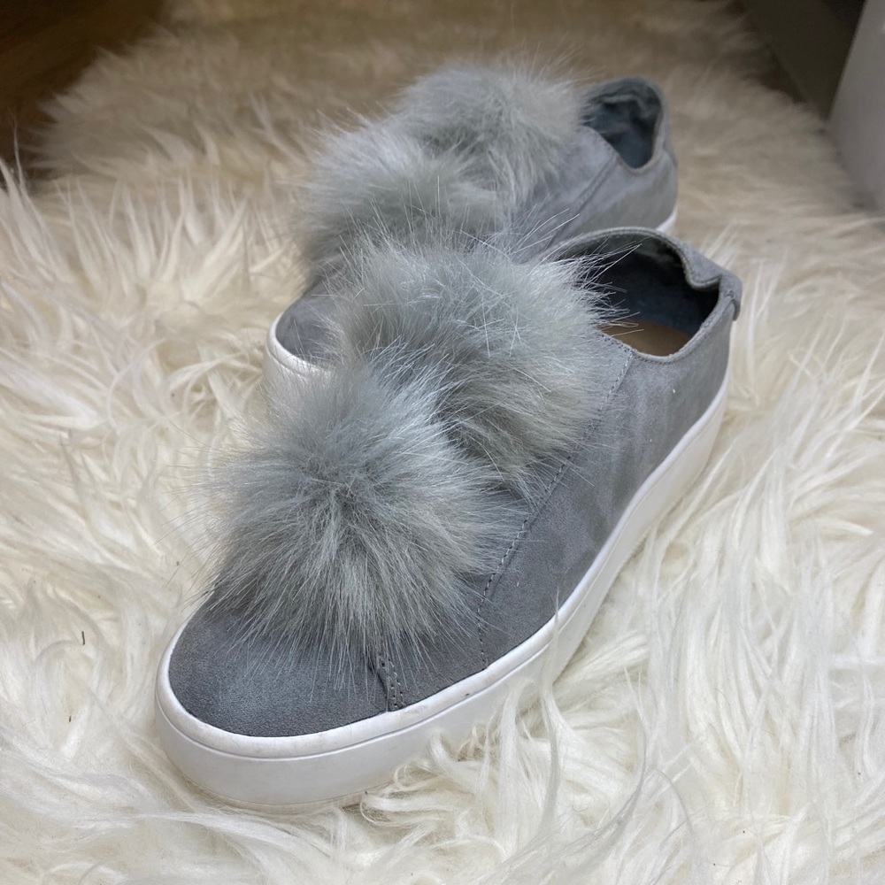 Steve Madden faux fur Grey Sneakers